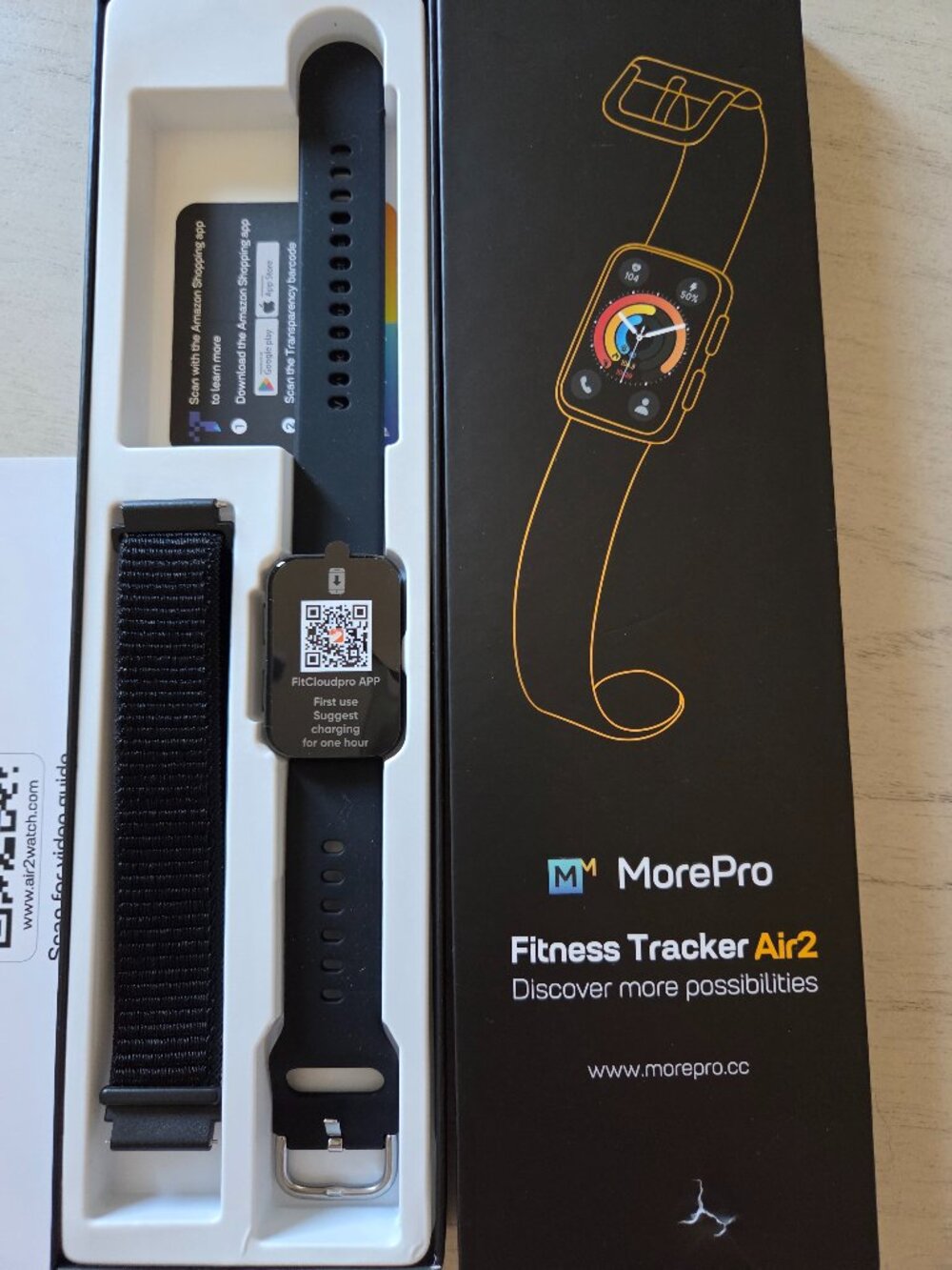 MorePro Health Fitness Tracker, 24/7 Heart Rate Blood Pressure & Oxygen